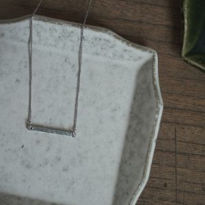 Alternative view of kohachiro｜日本手作錫飾品 鎚目紋 簡約線條(細版) 項鍊