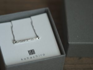 kohachiro｜日本手作錫飾品 鎚目紋 簡約線條(細版) 項鍊