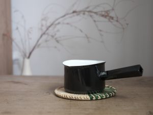 野田琺瑯｜山田耕民 14cm單柄牛奶鍋 (無蓋)