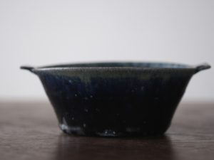 Alternative view of 河內啓_湯缽_瑠璃釉(深藍)