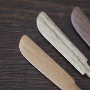 Alternative view of 中塚英司_簡約奶油刀15cm (山櫻/胡桃/樫)