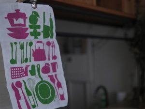 Alternative view of Knit Kobō.h × Atelier FOLK｜剪紙藝術家YUYA 五重紗家事巾