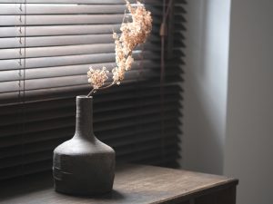 信樂燒花器｜寬底座