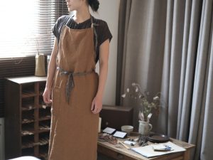 Lino e Lina｜圍裙 - 栗色