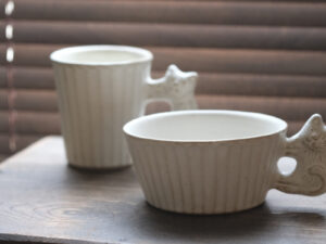 わかさま陶芸｜若林健吾 山貓系列杯 - 霧白